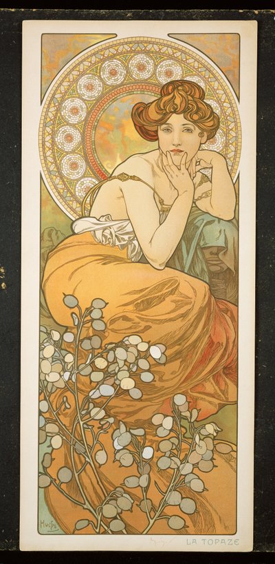 De Edelstenen: Topaas door Alphonse Mucha